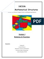 18CS36 Discrete Mathematical Structures: Relations & Functions