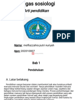 Tugas Arti Pendidikan (Sosiologi)