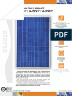 A-214P / A-222P / A-230P: Photovoltaic Laminate