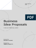 Business Idea Proposals: 24th February, 2022 Project No: #08