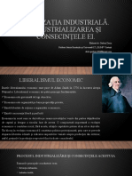 Civilizația Industrială. Industrializarea Și Consecințele Ei.