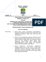 Perwal No.55 - 2019 TTG Pembentukan, Kedudukan, Susunan Organisasi, Tugas Dan Fungsi Serta Tata Kerja Unit Pelaksana Teknis Rsud Bantar Gebang