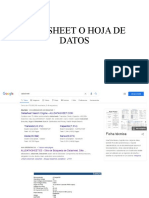 Datasheet o Hoja de Datos