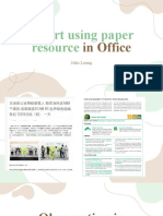 Reducing Paper Use in Office
