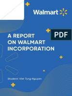 A Report On Walmart Incorporation: Student: Viet Tung Nguyen