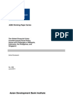 The Global Financial Crisis: Countercyclical Fiscal Policy Issues and Challenges in Malaysia, Indonesia, The Philippines, and Singapore