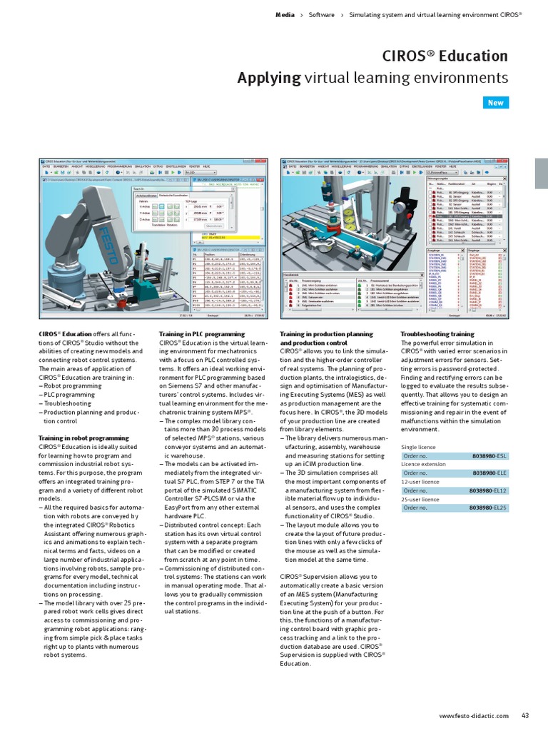 Details of Ciros Education | PDF | Simulation | Robotics