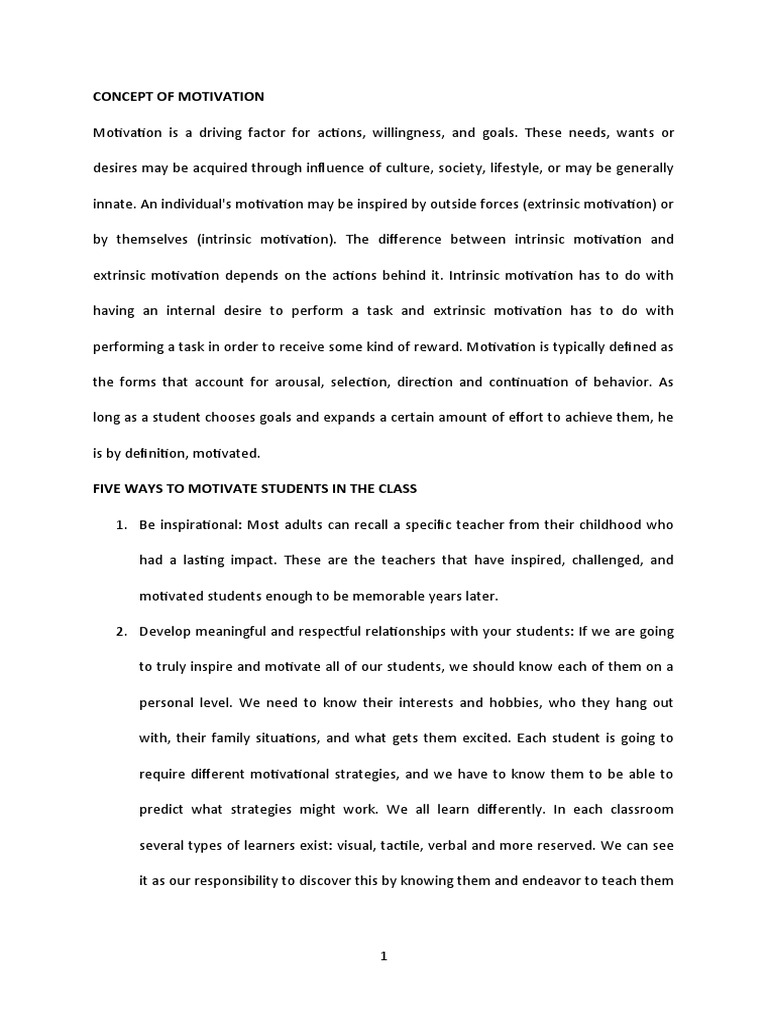 Motivating Students Effectively | PDF | Motivation | Motivational