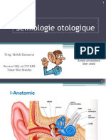 Sémiologie Otologique