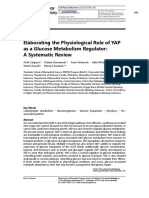 Elaborating The Physiological Role of YAP As A Glucose Metabolism Regulator-A Systematic Review