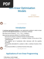 Nonlinear Optimisation