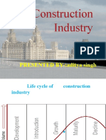 Construction Industry: PRESENTED BY-:aditya Singh