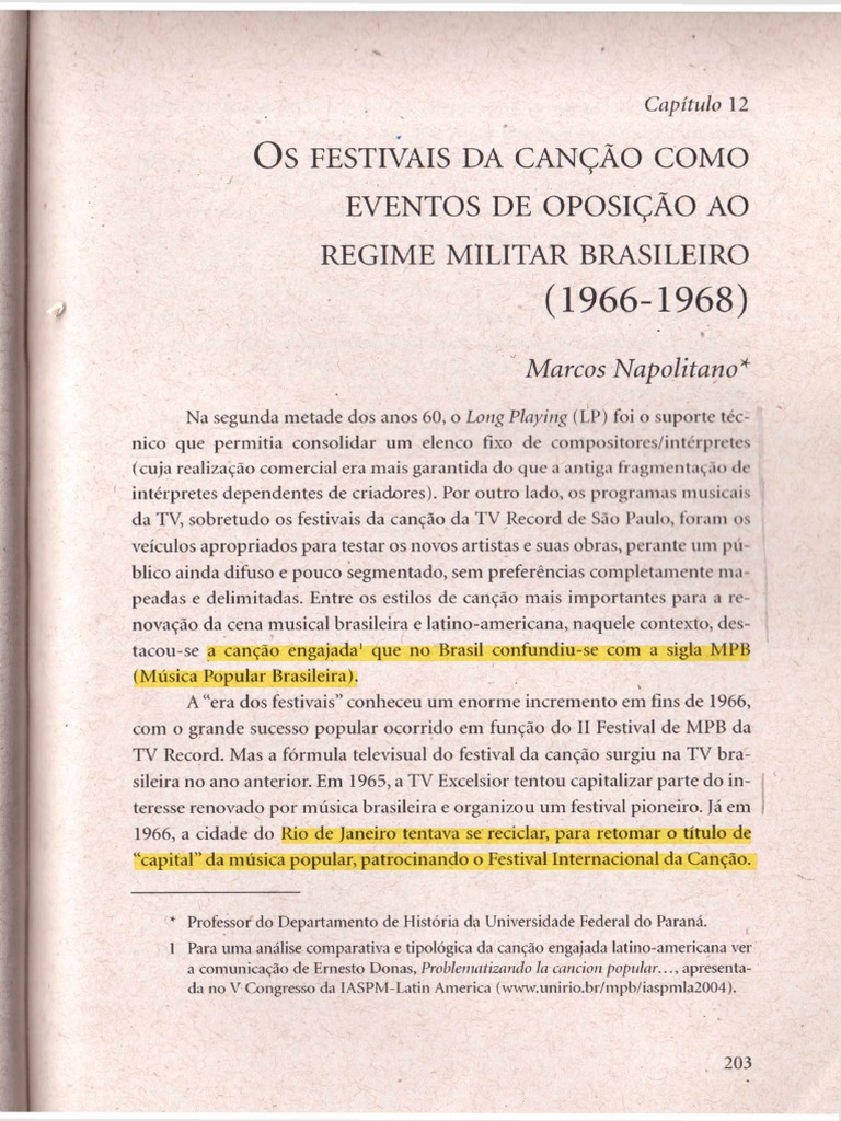 Rede Globo e A MPB PDF, PDF, Indústrias