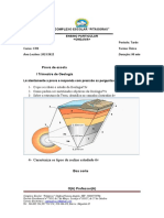 Avaliação de Geografia