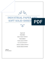 Industrial Paper and Soft Solid Shredder: Advisor