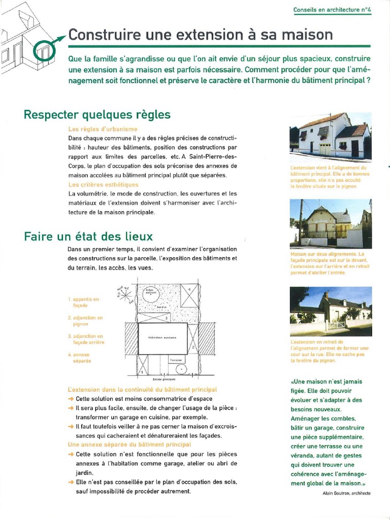 Construire Une Extension A Sa Maison | PDF