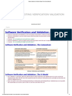 Software Validation and Verification - Software Testing Tutorial - Minigranth