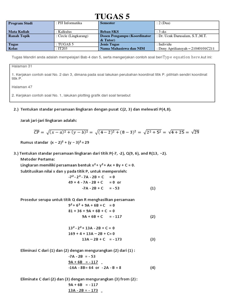 Tugas 5 Kalkulus Pdf