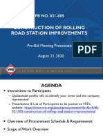 Rolling Road Pre-Bid Presentation - Final