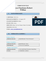 Reyes Panchana Robert Willian: Curriculum Vitae