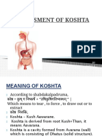 Assessment of Koshta