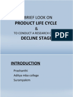 A Brief Look On &: Product Life Cycle