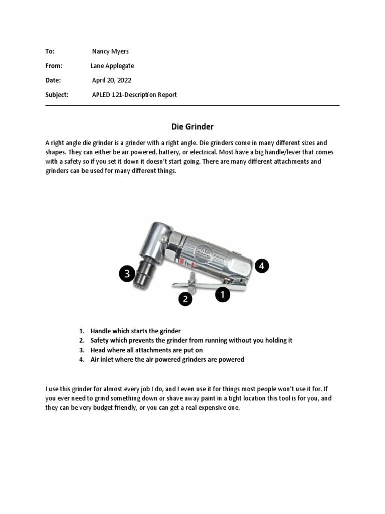 Tool Description Report PDF