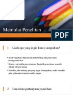 Memulai Penelitan