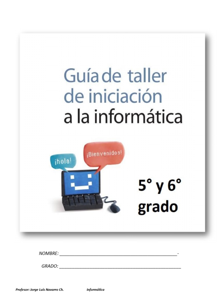 Guía de Informática para Sexto Grado | PDF | Impresora (Computación ...