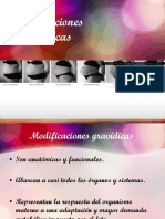 Modificaciones Gravídicas