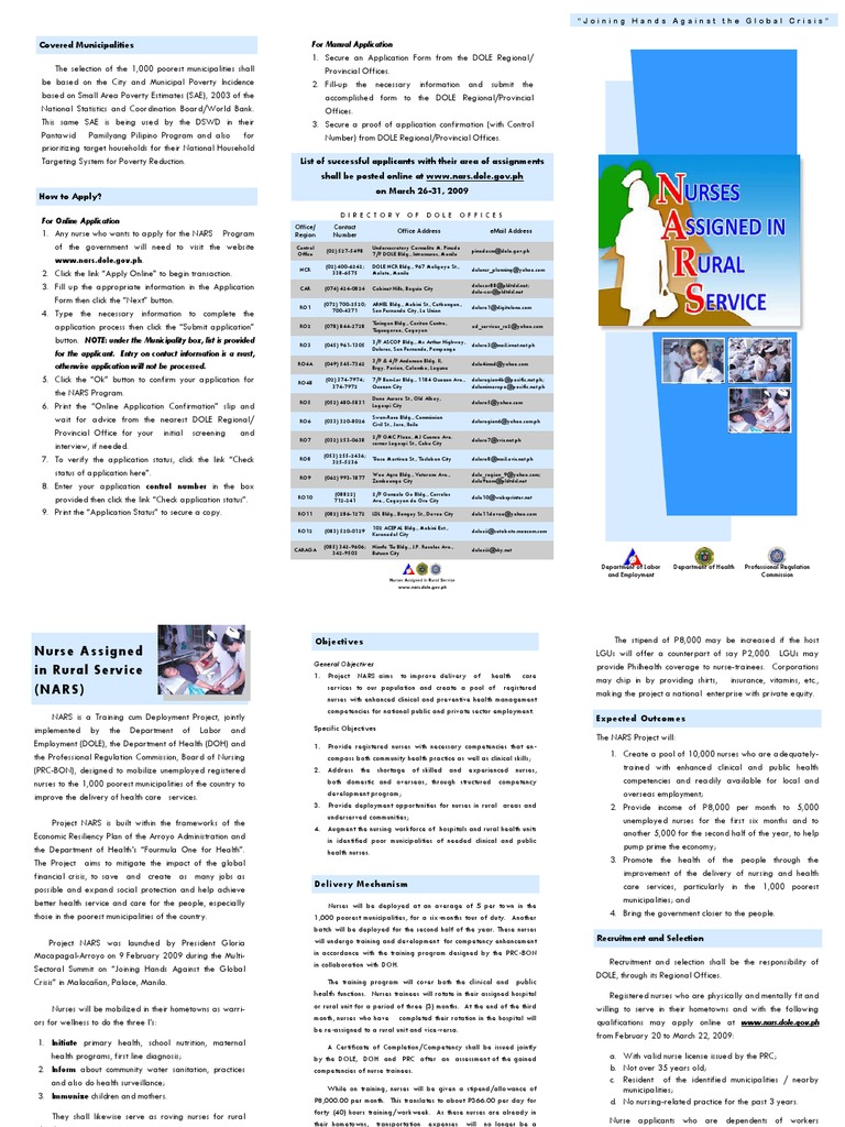 NARS Program Application Guide for Nurses | PDF | Nursing | Social ...