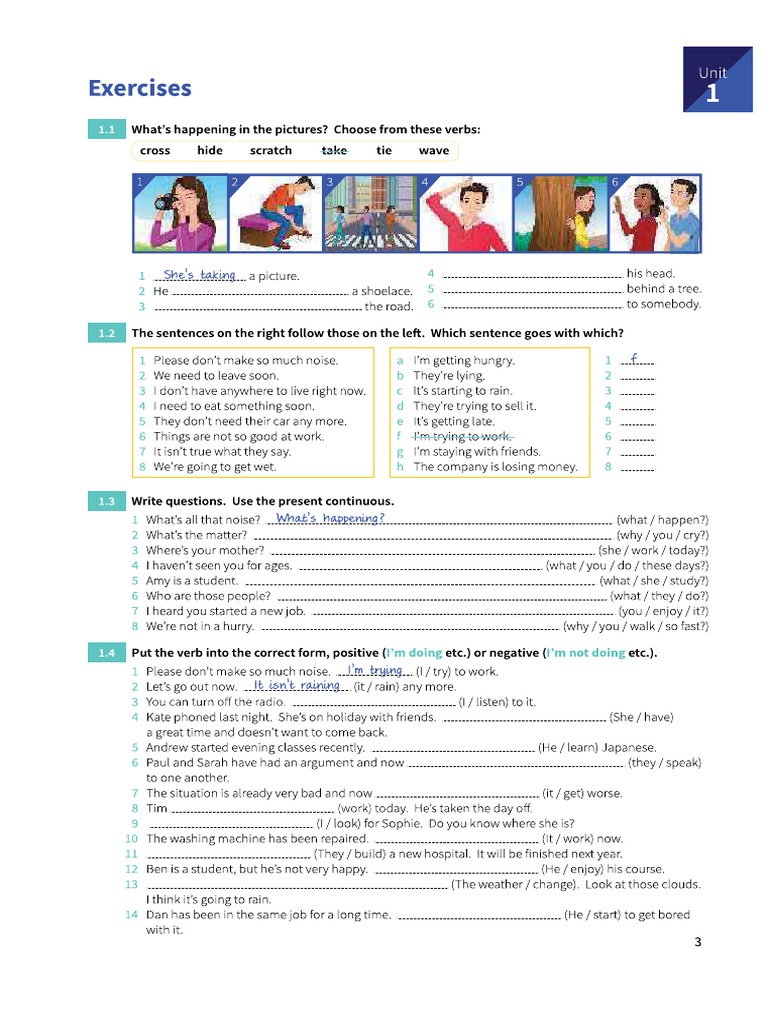 PG 3 Present Continuous | PDF