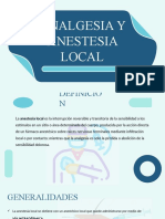 Analgesia y Anestesia Local