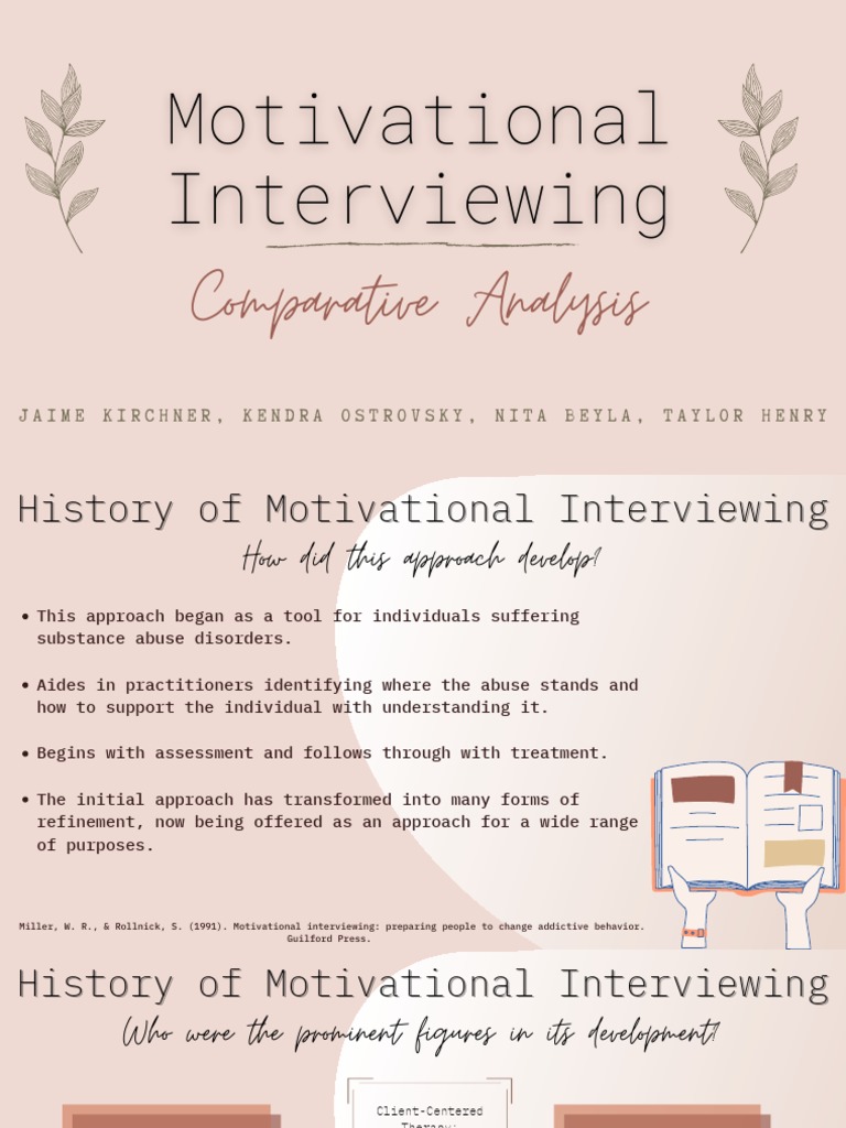 History and Development of MI | PDF | Psychotherapy | Psychology