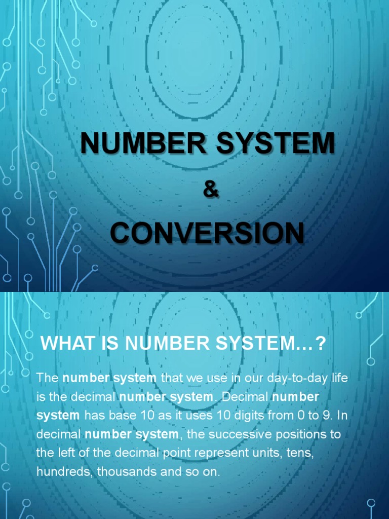 Number system conversion pdf arithmetic mathematics