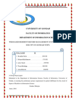 Web Based Resident Record Management System