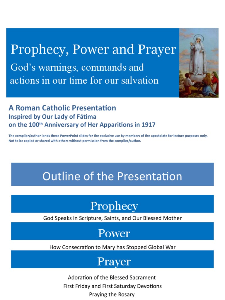 Prophecy Power Prayer 20220226 PDF Our Lady Of Fátima Rosary