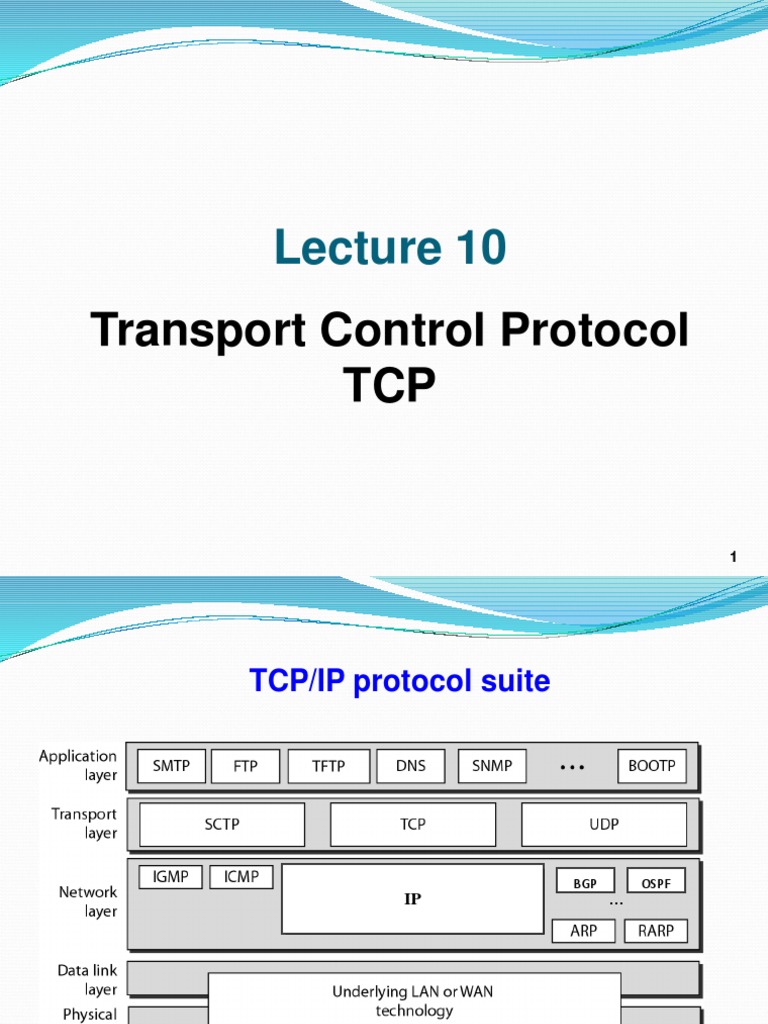Transport Control Protocol TCP PDF Transmission Control Protocol