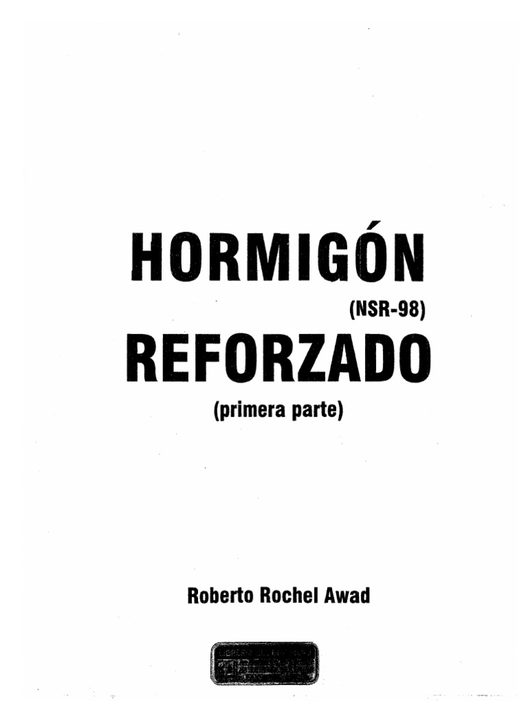 Hormigon Reforzado 1 - Ing. Roberto Rochel | PDF