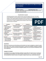 Protocol: Electrical Stimulation of The Spine As An Adjunct To Spinal Fusion Procedures