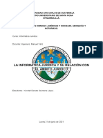 La Informática Jurídica y Su Relación Con El Ámbito Jurídico. Kendall Quintana. 201945441