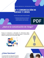 Gestión y Comunicación de Riesgo y Crisis