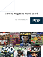 Gaming Magazine Mood Board