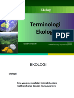 Terminologi Ekologi