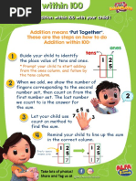 Addition Means - These Are The Steps On How To Do Addition Within 100