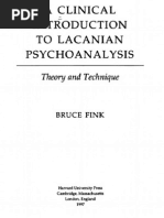 A Clinical Introduction To Lacan - Fink