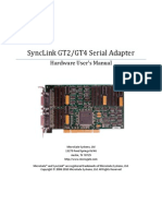 Synclink Gt2/Gt4 Serial Adapter: Hardware User'S Manual