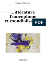 Littérature Francophone Et Mondialisation by Nadège Veldwachter (Veldwachter, Nadège)