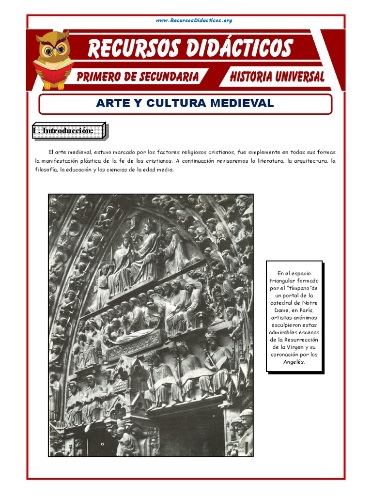 Arte y Cultura Medieval para Segundo Grado de Secundaria Mañana | PDF ...