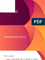 Java Intro Presentation